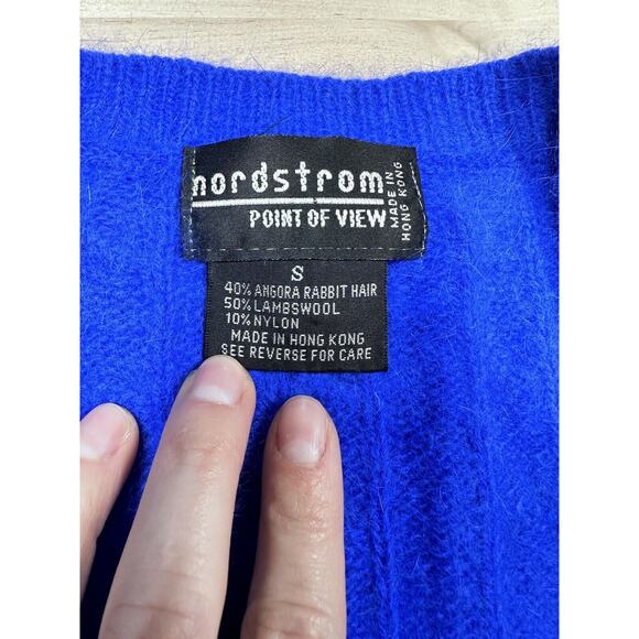 Nordstrom Point Of View Angora Rabbit Hair Lambs Wool Sweater Vest Women Small - Picture 2 of 6